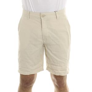 BERMUDA MISTO LINO BEIGE